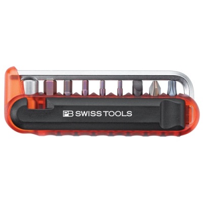 PB Swiss Tools 470.Red BikeTool, handige compacte fietstool, rood