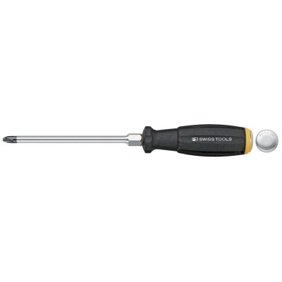 PB Swiss Tools 8193.D 1-80 SwissGrip kruiskopschroevendraaier met slagkap Phillips maat PH1