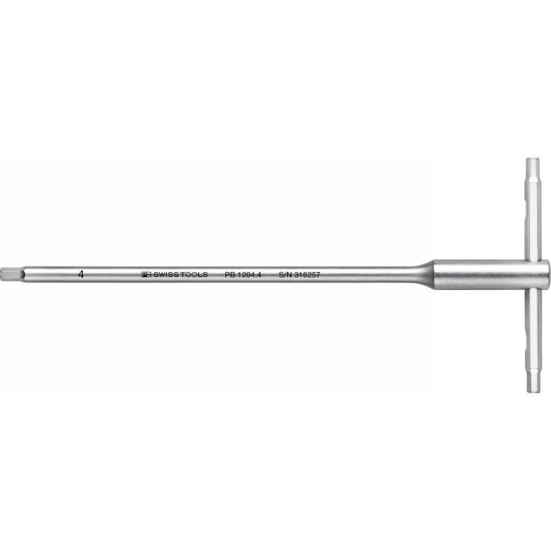 PB Swiss Tools 1204.4 Screwdriver with T-handle, Inbus, 4 mm