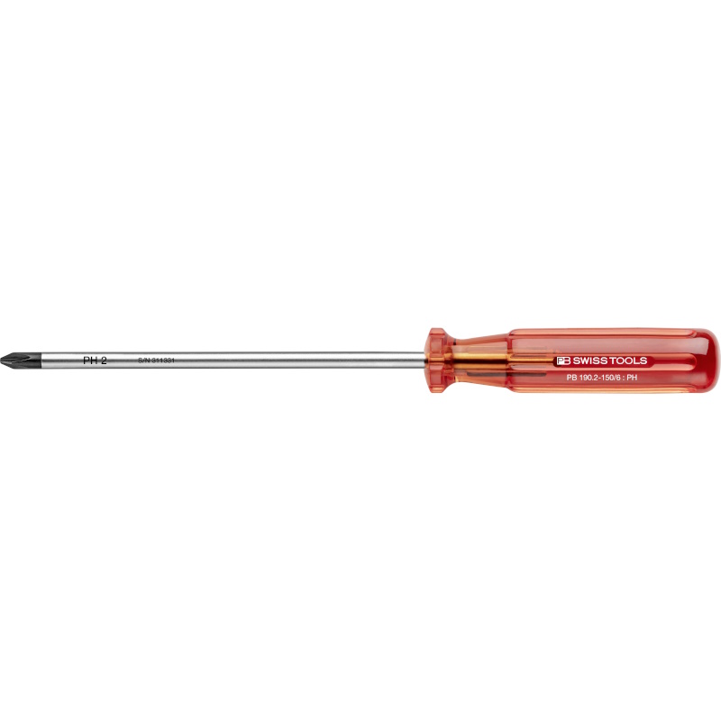 PB Swiss Tools 190.2-150/6 Classic screwdriver, Phillips size 2, blade 150 mm