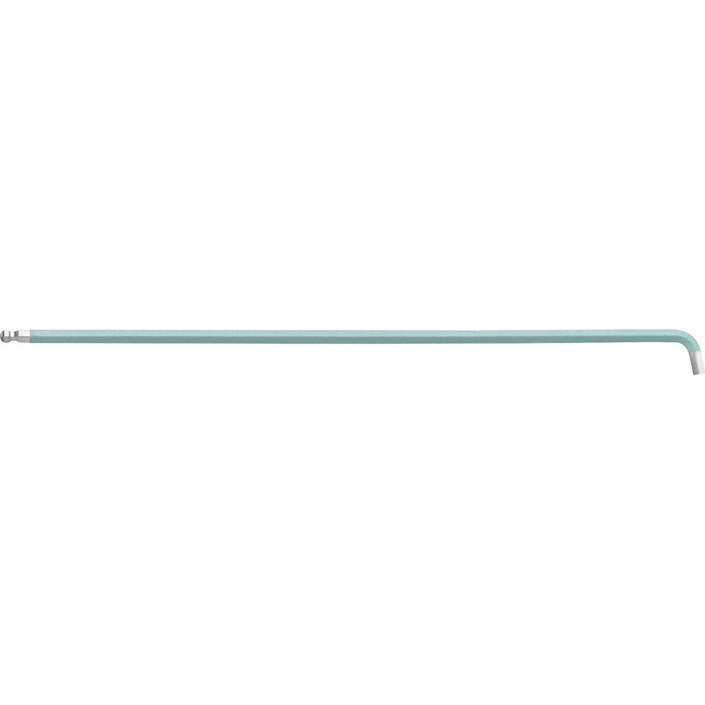 PB Swiss Tools 2212.L 1,5 LG Hex key long with ball-end, short tip, 1,5 mm, light green