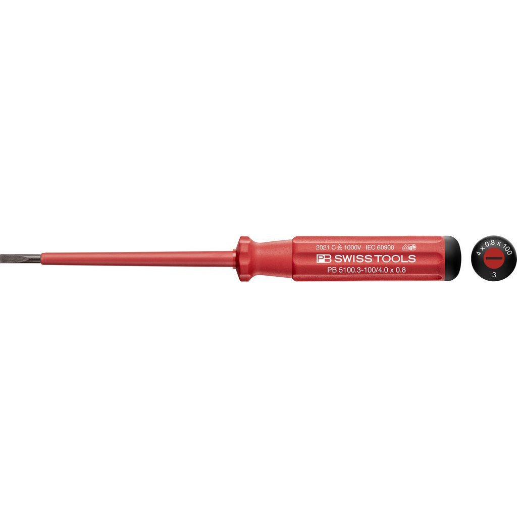 PB Swiss Tools 5100.3-100 Classic VDE schroevendraaier zaagsnede maat 3