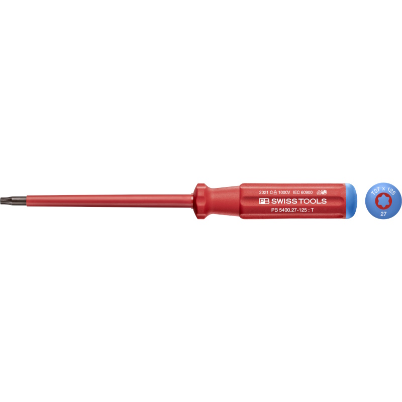 PB Swiss Tools 5400.27-125 Classic VDE Schraubendreher Torx gre T27