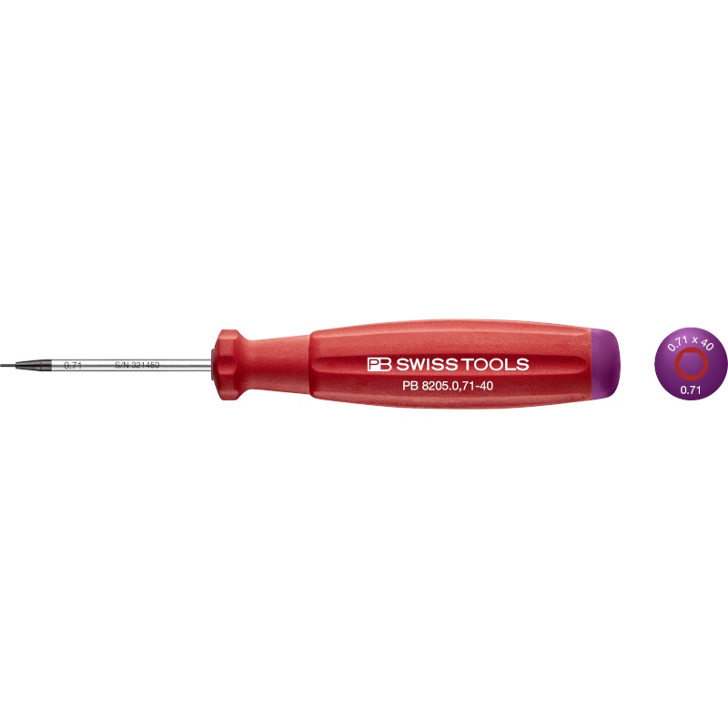 PB Swiss Tools 8205.0,71-40 SwissGrip schroevendraaier Inbus 0,71 mm