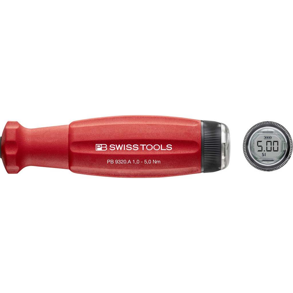 PB Swiss Tools 9320.A 1.0-5.0 CBB DigiTorque V02, torque handle for PB 215 blades, 1,0-5,0 Nm